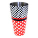 Cocktail Shaker Tin - Printed Designer Series - 28oz weighted - Minnie Mouse Polka Dots