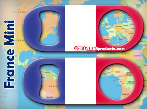 World Flag Kolorcoat™ Mini Bottle Openers