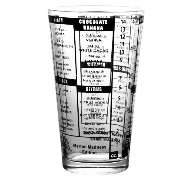 Martini Recipes Mxing Pint Glass