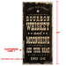 CUSTOMIZABLE Large Vintage Wooden Bar Sign - Bourbon Whiskey & Moonshine - 11 3/4" x 23 3/4"