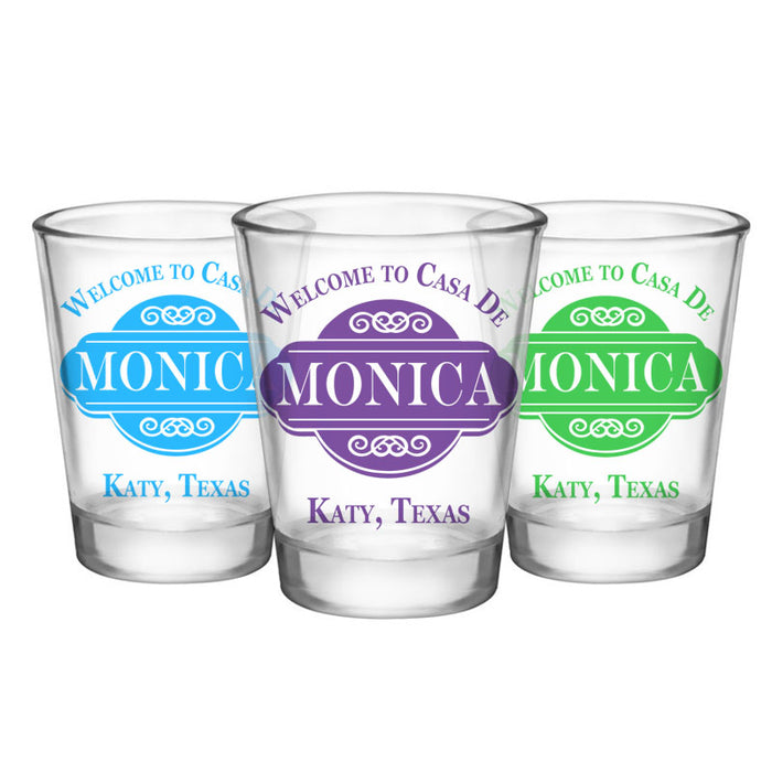 CUSTOMIZABLE - 1.75oz Clear Shot Glass - Casa De