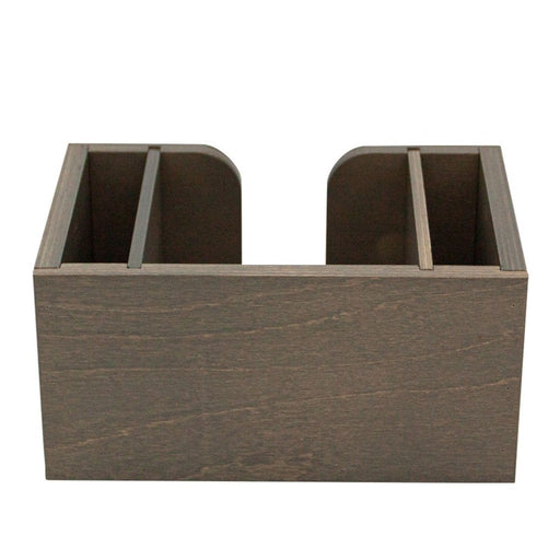 Wooden Bar Napkin & Straw Caddy - Earl Grey