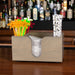 Wooden Bar Napkin & Straw Caddy - Earl Grey