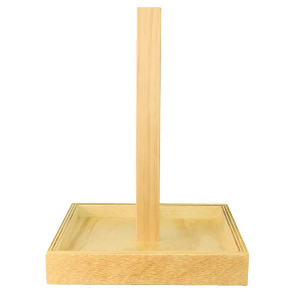 Natural Wooden Paper Towel Holder