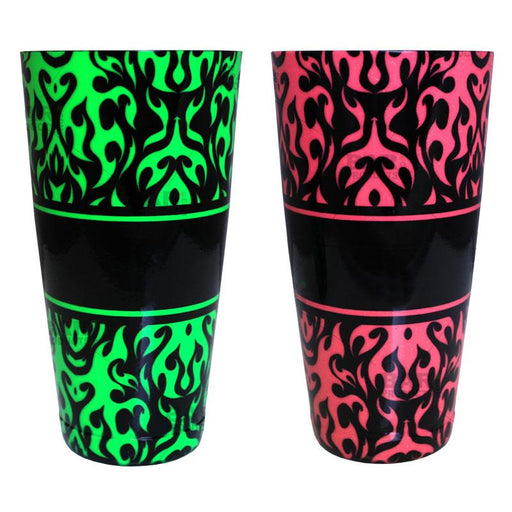 Cocktail Shaker Tin - Printed Designer Series - 28oz weighted - NEON Swirls