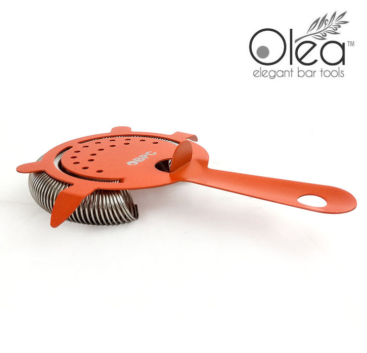 Olea™ Cocktail Strainer - 4 Prong - Metallic NEON Orange