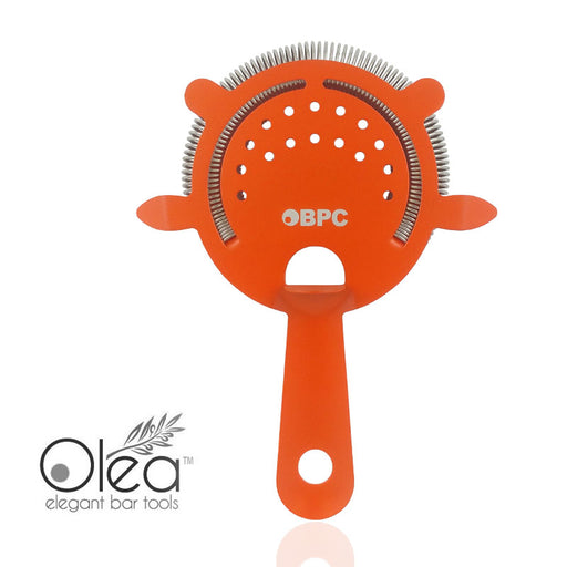 Olea™ Cocktail Strainer - 4 Prong - Metallic NEON Orange