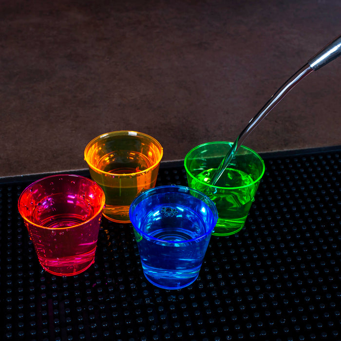 Assorted Neon Shot Glasses - 50ct. - 1 ounce