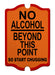 No Alcohol Beyond This Point Wood Bar Sign Tavern-Shaped