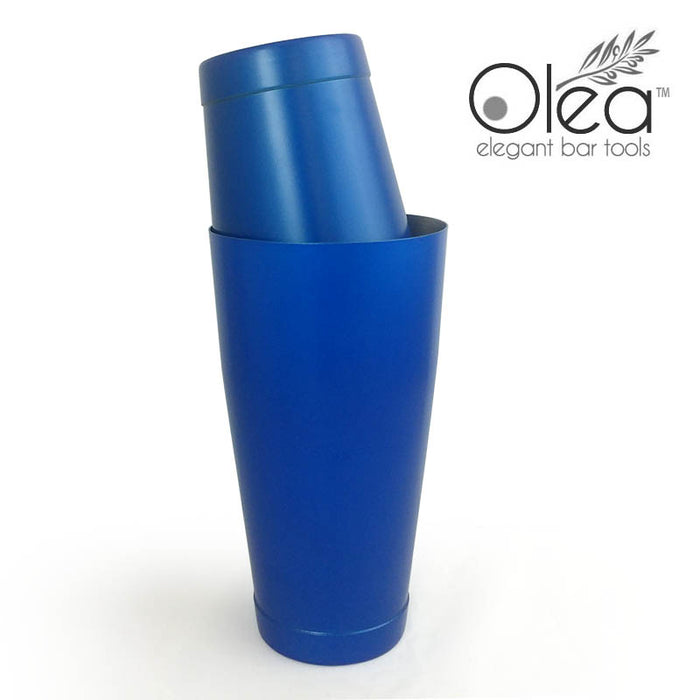 Olea™ Cocktail Shaker - Metallic Blue NEON - 16oz Weighted