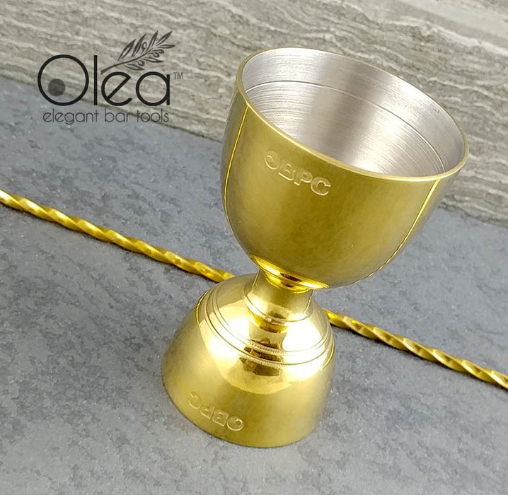 Olea™ Bell Jigger - Gold Plated - 1oz X 2oz