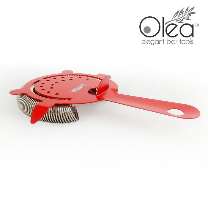 Olea™ Cocktail Strainer - 4 Prong - Metallic NEON Red