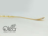 Olea™ Gold Plated Bar Spoon - Bent Tip - 30cm Length