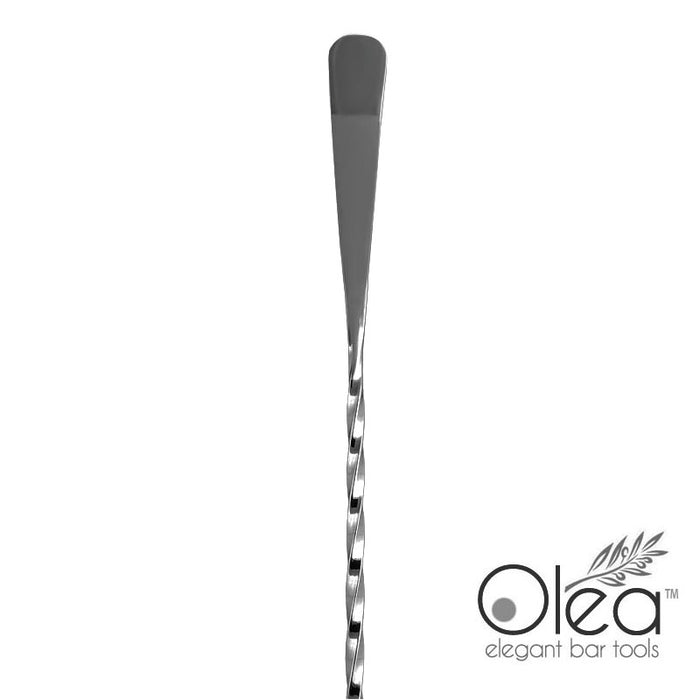 Olea™ Gunmetal Plated Bar Spoon - Bent Tip - 40cm Length