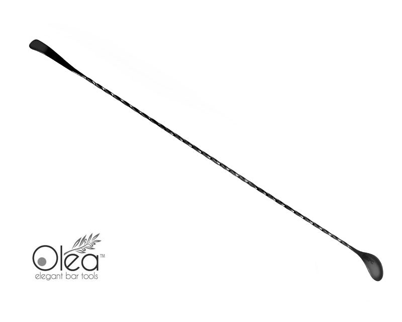 Olea™ Gunmetal Plated Bar Spoon - Bent Tip - 50cm Length