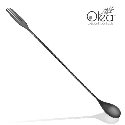 Olea™ Gunmetal Plated Bar Spoon - Trident Fork Tip - 30cm Length