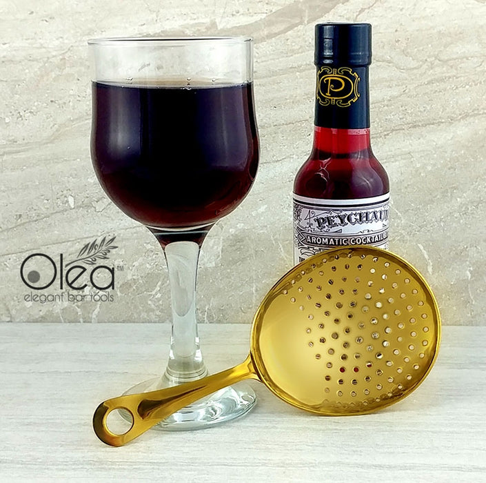 Olea™ Julep Cocktail Strainer - Gold Plated 