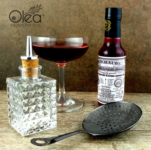 Olea™ Julep Cocktail Strainer - Gunmetal Plated