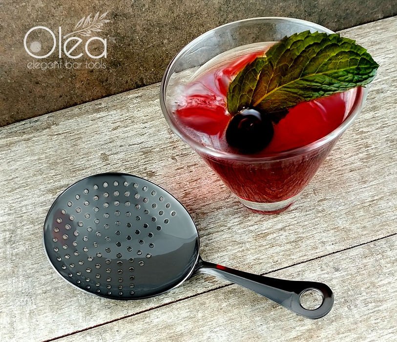 Olea™ Julep Cocktail Strainer - Gunmetal Plated