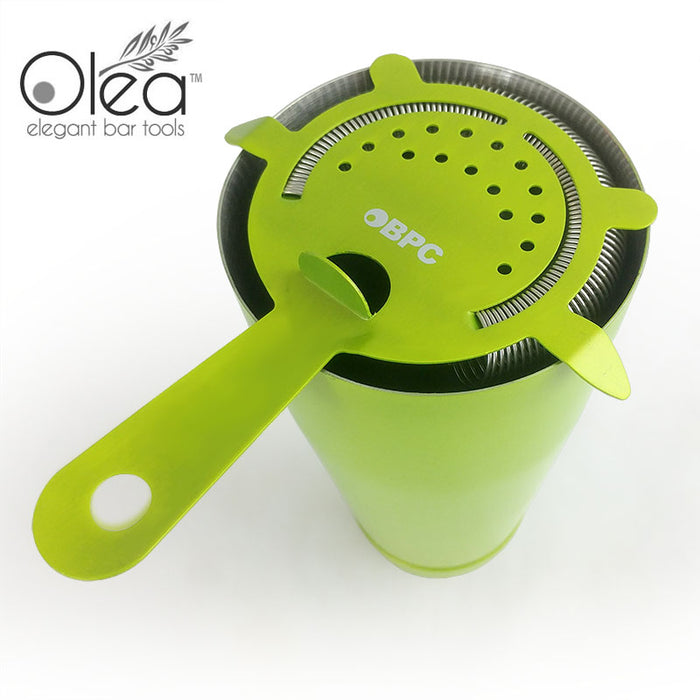 Olea™ Cocktail Strainer - 4 Prong - Metallic NEON Lime Green