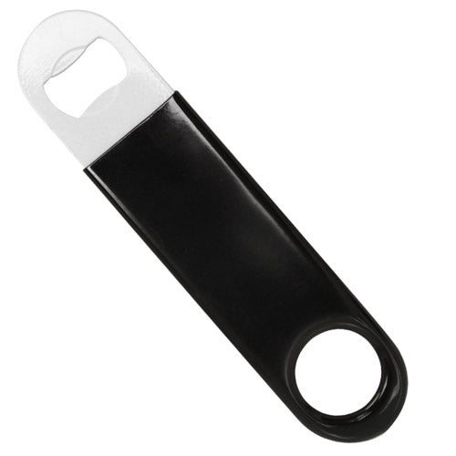 Black Vinylworks™ Coated on White Bottle Opener