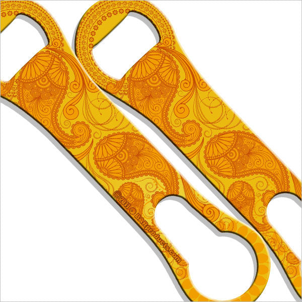 V-Rod® Bottle Opener / Pour Spout Remover - Orange Paisley