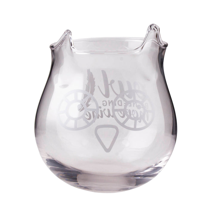 Stemless Wine Glass - The Owl - 14 ounce