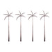 BarConic® Stainless Steel Palm Tree Swizzle Sticks - 4 pack