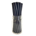 BarConic® "Eco-Friendly" Jumbo Paper Straws - 7 3/4" Solid Black - 100 pack