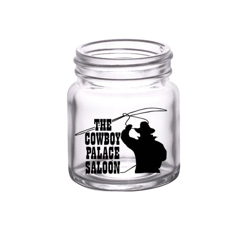 2 oz. Custom BarConic® Mini Mason Jar Shot Glass