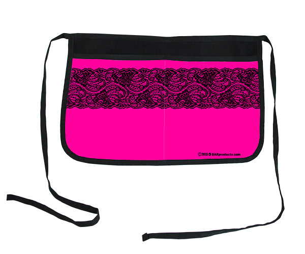 Hot Pink Lace Two-Pocket Kolorcoat™ Server Apron