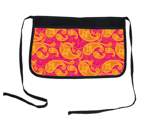 Pink & Orange Paisley Two-Pocket Kolorcoat™ Server Apron