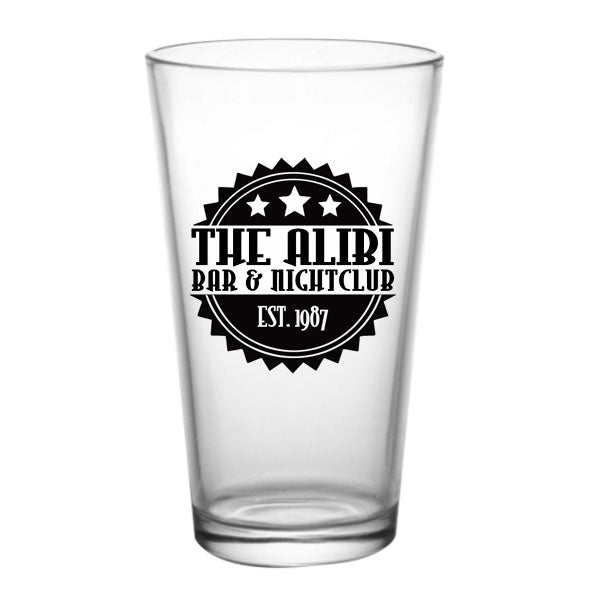 CUSTOMIZABLE - 16oz Pint / Mixing Glass - Badge