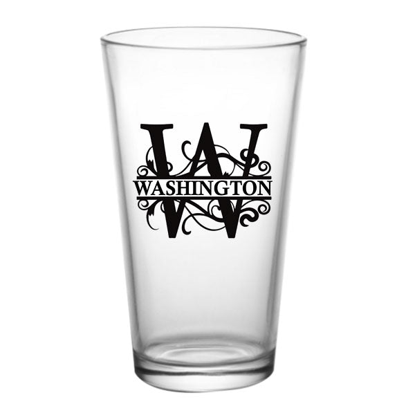 CUSTOMIZABLE - 16oz Pint / Mixing Glass - Monogram