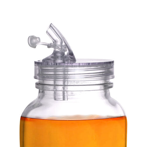 Plastic Mason Jar Lid with Pour Spout