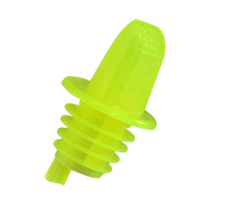 Plastic Pourer with Sanitary Screen - YELLOW