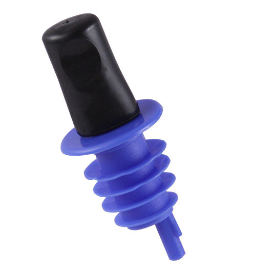 Liquor Pourers - Plastic w/ Dust Cap - Packs of 12 - Color Options