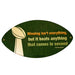 Beats Second - Football Shaped Wall Plaque