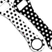 Kolorcoat™ Dog Bone Bottle Opener - Polka Dot - BLACK / WHITE