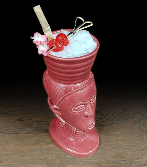 BarConic® Tiki Drinkware - Polynesian Queen - Rose