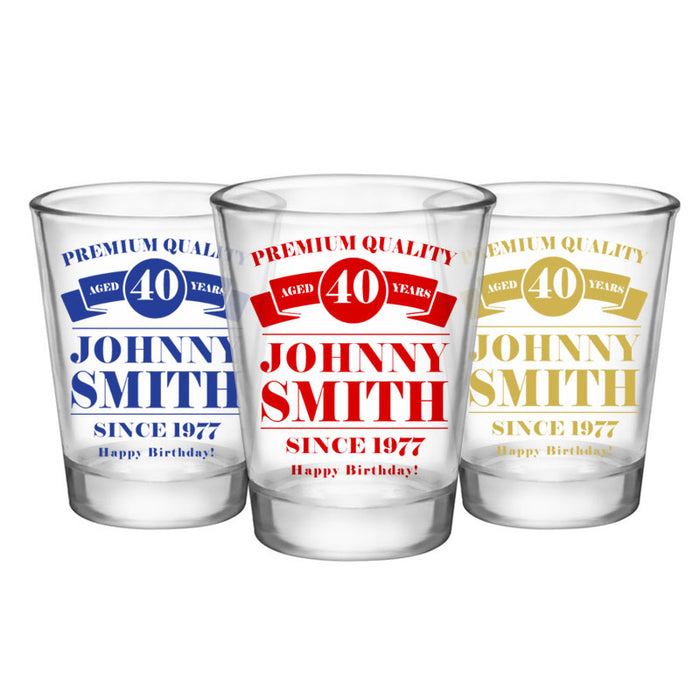 CUSTOMIZABLE - 1.75oz Clear Shot Glass - Premium Quality