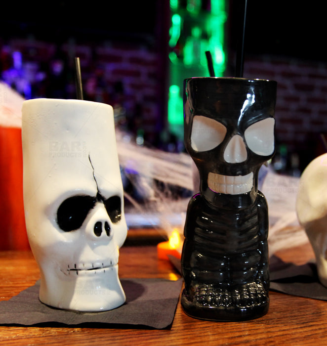  Spooky Tiki Mugs Drinkware Package - Set of 4 + FREE Mystery Tiki