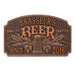 CUSTOMIZABLE Cast Aluminum Plaque - "Arch" Quality Crafted Beer