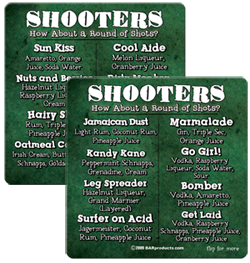 Coasters - Shooter Recipes 