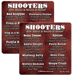 Coasters - Shooter Recipes 