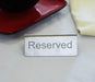 Tabletop Reserved Sign - Stainless Steel