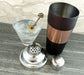 3 piece Cocktail Shaker - Ribbed Espresso / Copper / Stainless Steel - 28 ounce