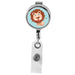 LION - Cute Animals Series Mini Chrome ID Badge Reel