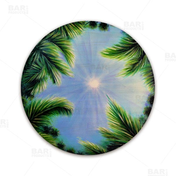 Sky and Trees Round Wooden Table Top - Two Sizes Available