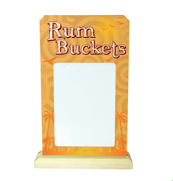 Rum Bucket Bar Sign- Front